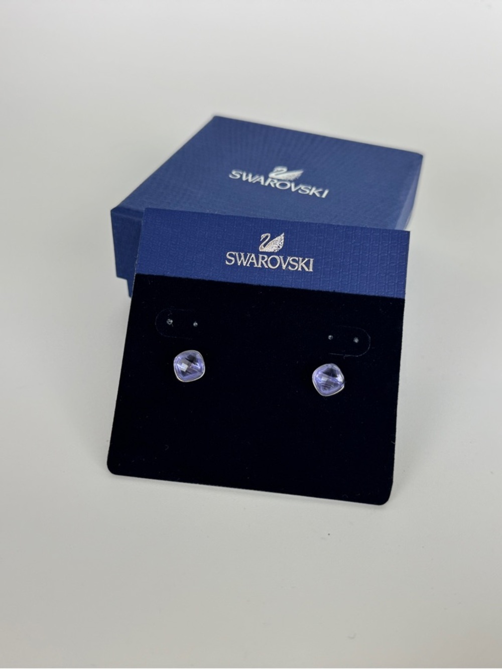 Swarovski Lavender Purple Crystal Stud Earrings